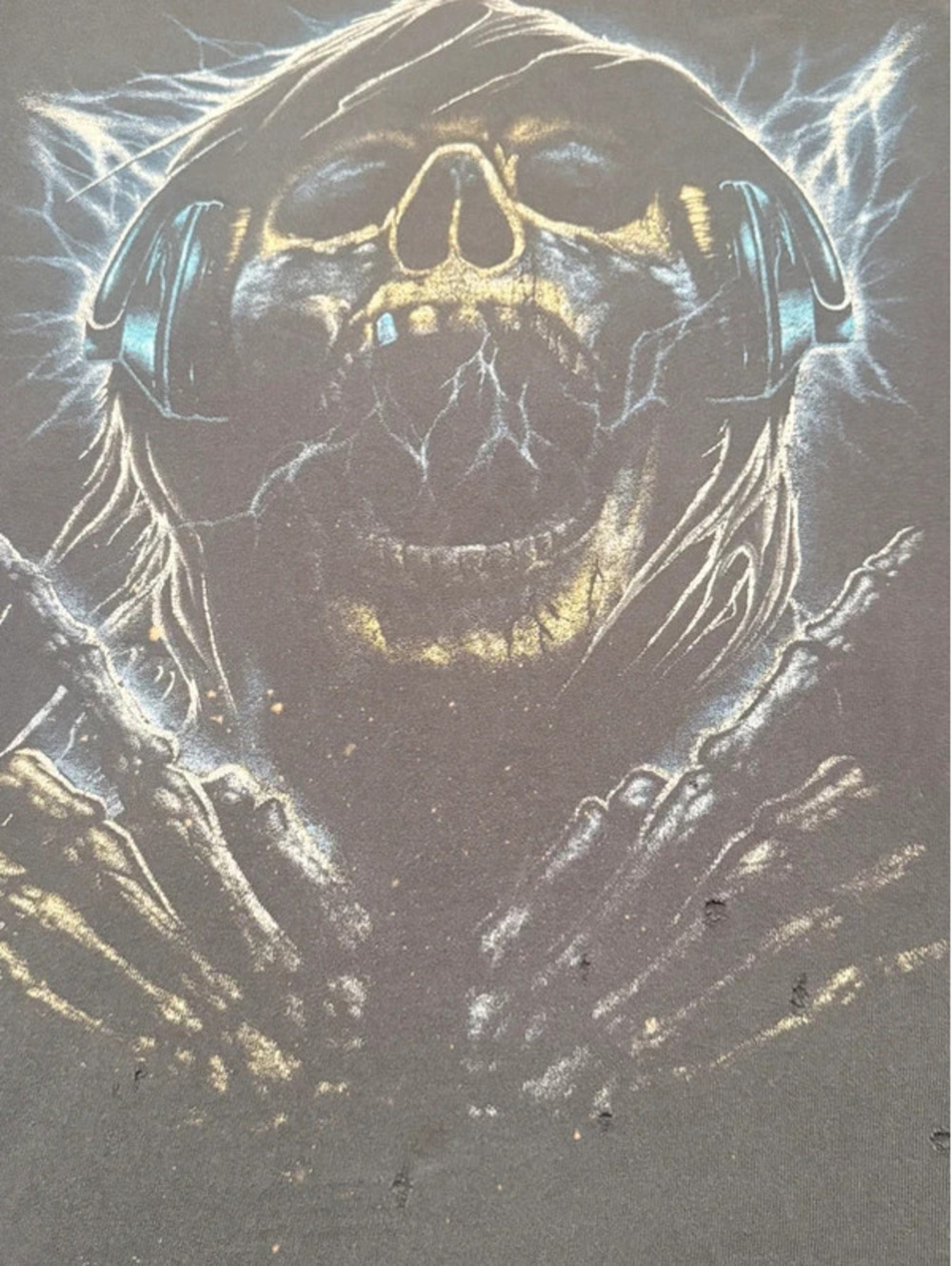 Delta Pro Weight Skull Headphones Graphic T-Shirt Size 2XL 1306